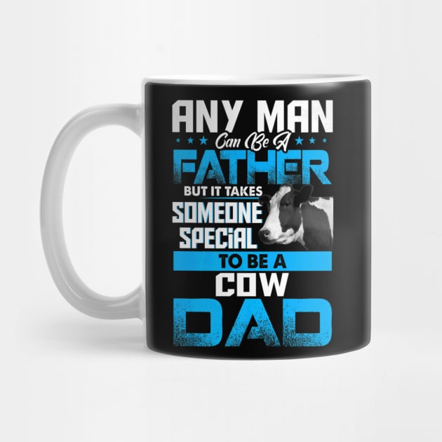 Cow Dad Animal Fathers Day by Serrena DrawingFloral